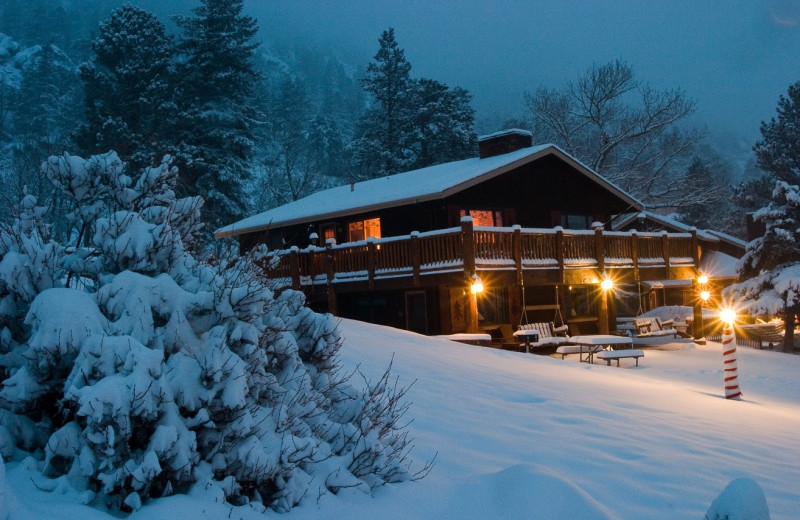 Winter at McGregor Mountain Lodge.