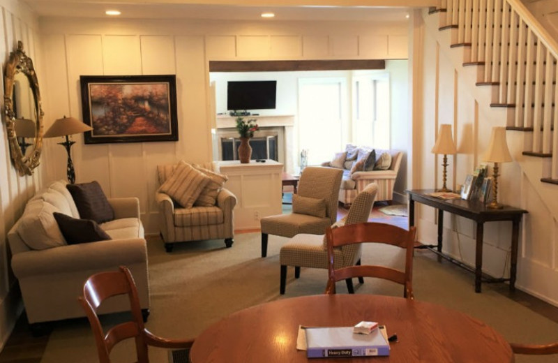 Guest living room at Lake Michigan Reunion & Retreat.