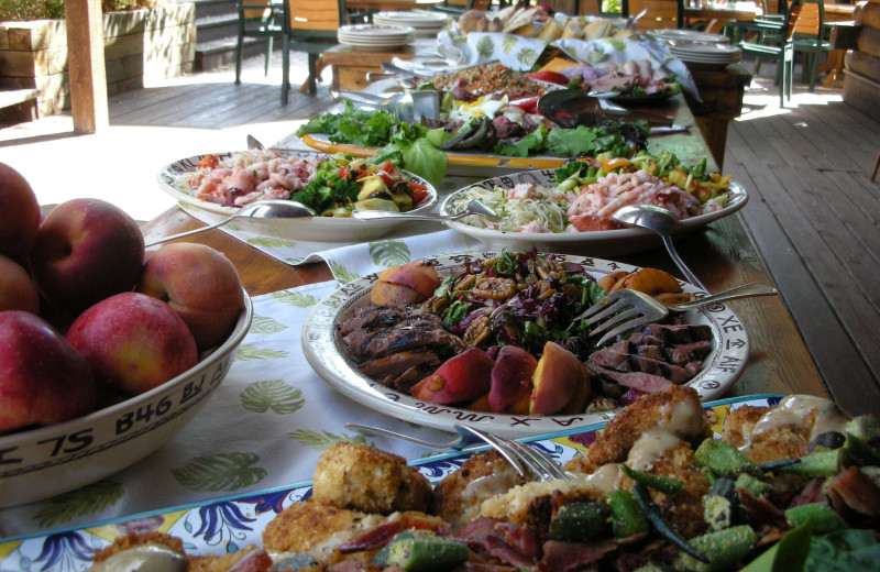 Dining at The Home Ranch.