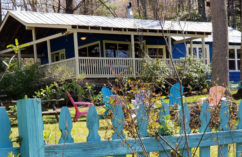 Exterior view of Blueberry Cottage at Mountain Farm.