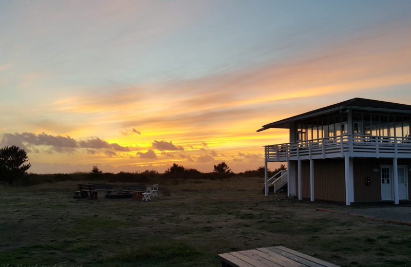 A beautiful sunset at the viewing tower