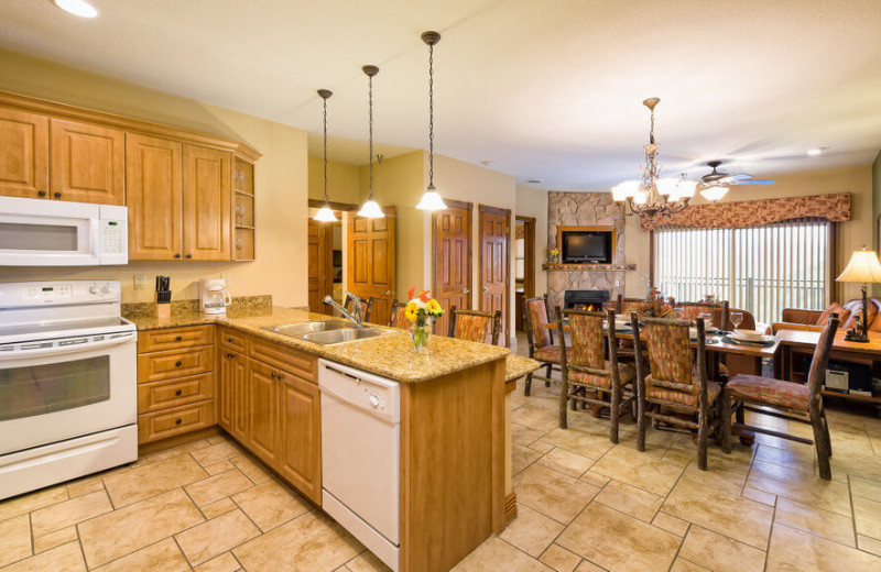 Guest kitchen at Westgate Smoky Mountain Resort & Spa.