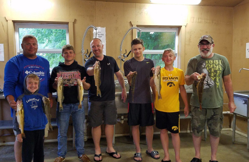 Fishing at Lakewood Lodge.