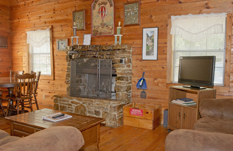 Cabin interior at Buffalo Outdoor Center.