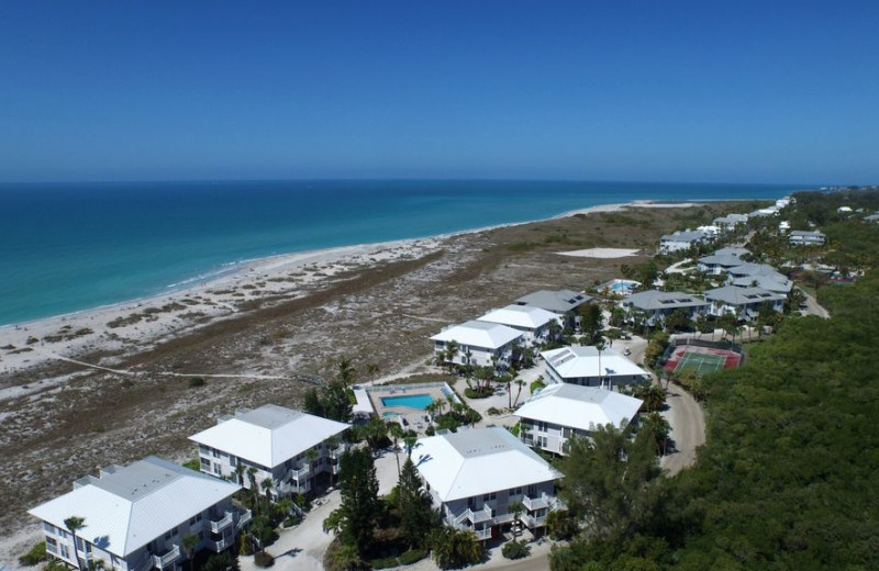 Aerial view of Palm Island Resort.