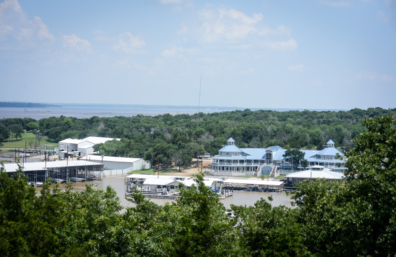 Lake Texoma and Highport Marina at Tanglewood Resort and Conference Center.