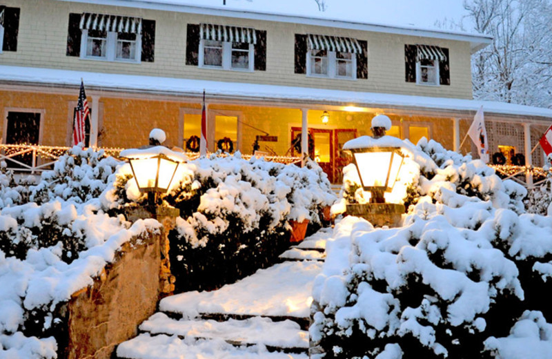 Winter at Orchard Inn and Cottages.