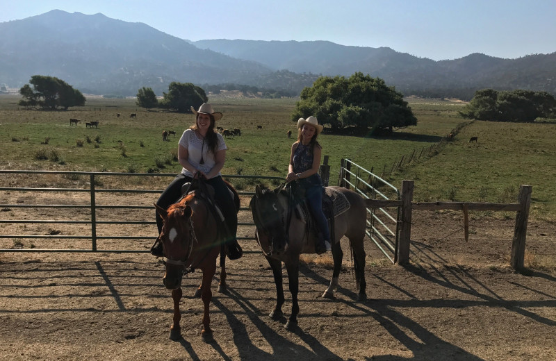 Horseback riding at Rankin Ranch.