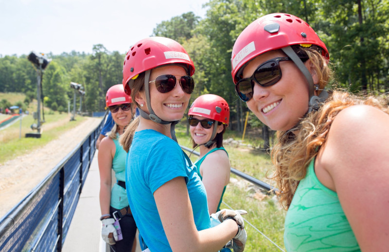 Zip line at Massanutten Resort.