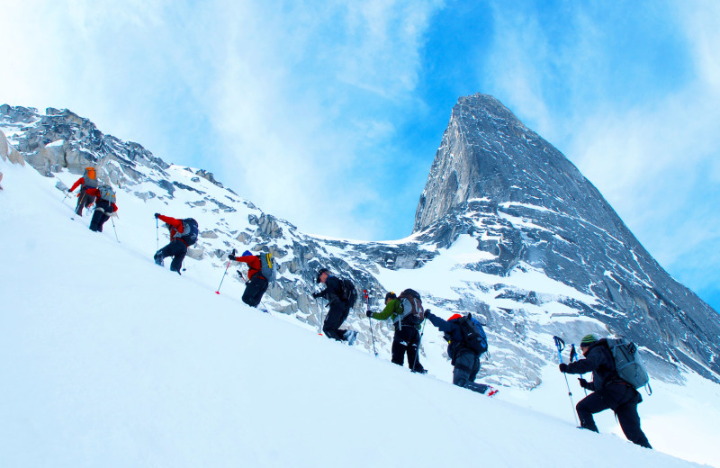 Hiking at Bugaboos Lodge.