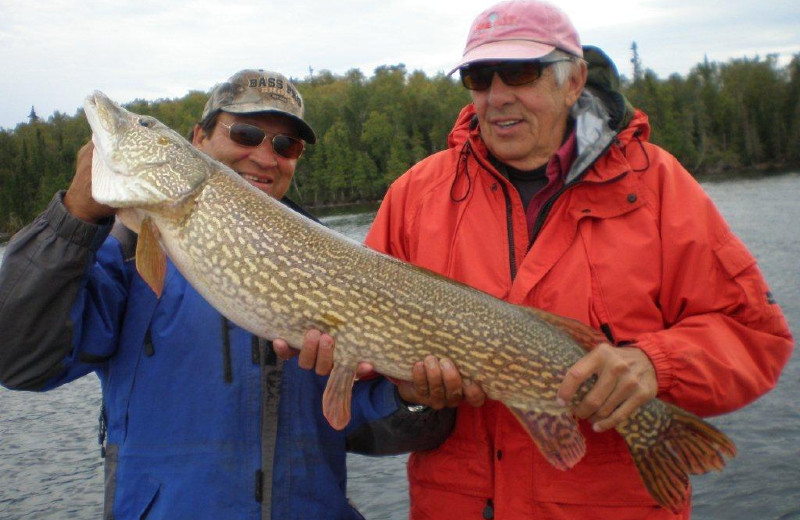 Guided fishing at Sandy Beach Lodge.