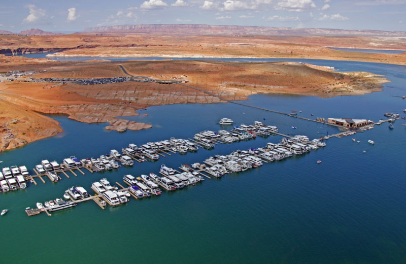 Aerial view of Antelope Point.