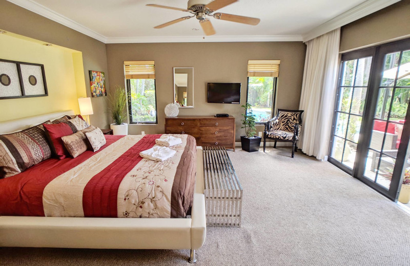 Rental bedroom at Walker Vacation Rentals.