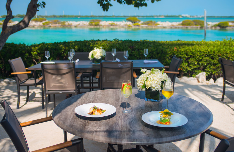 Dining at Hawks Cay Resort.