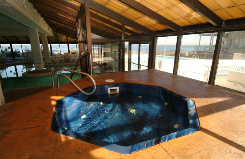Indoor whirlpool at Virginia Beach Resort Hotel.