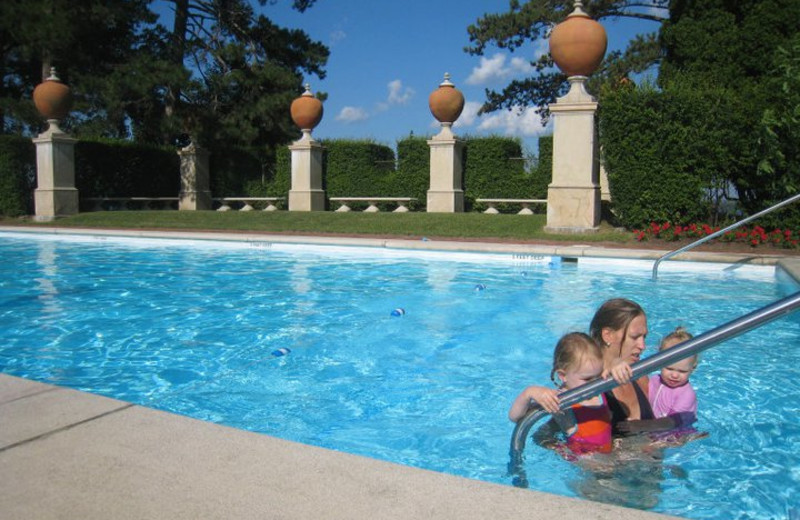 Outdoor swimming pool at Geneva on the Lake.