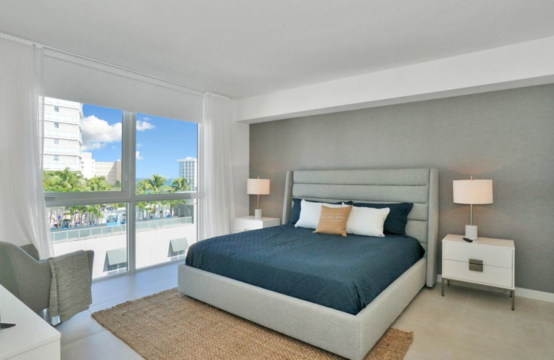 Rental bedroom at Walker Vacation Rentals.