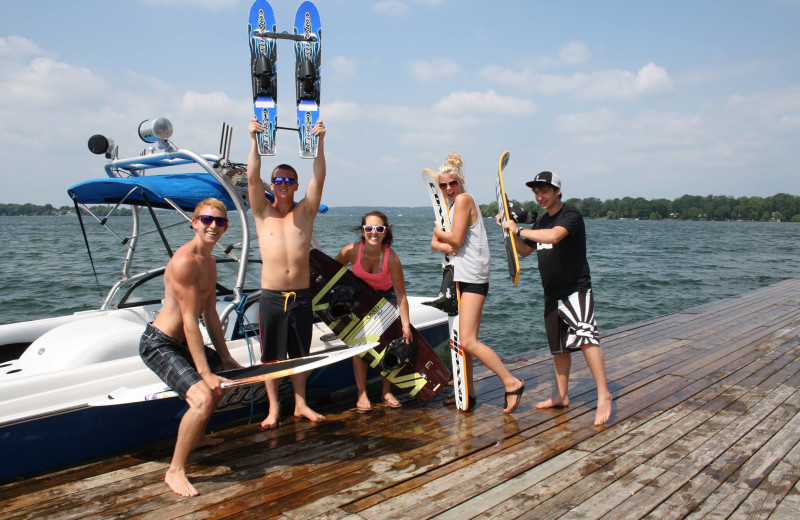 Water activities at Fern Resort.