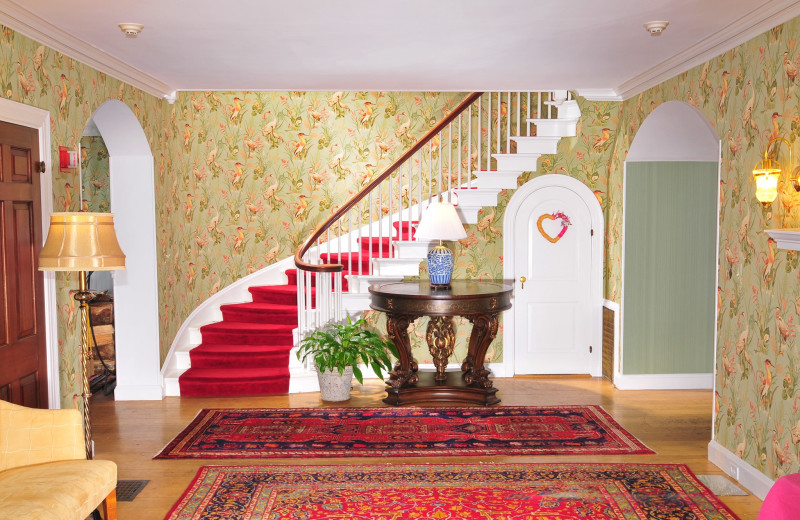 Lobby at The Inn at Woodstock Hill.