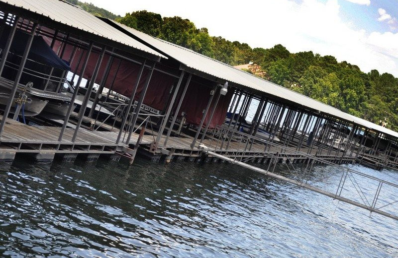 Rental dock at BlueSky Vacation Homes.