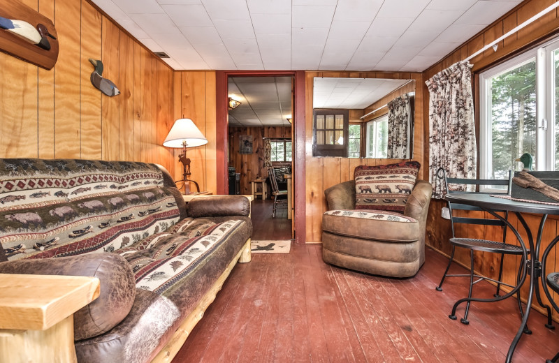 Rental living room at Hiller Vacation Homes.