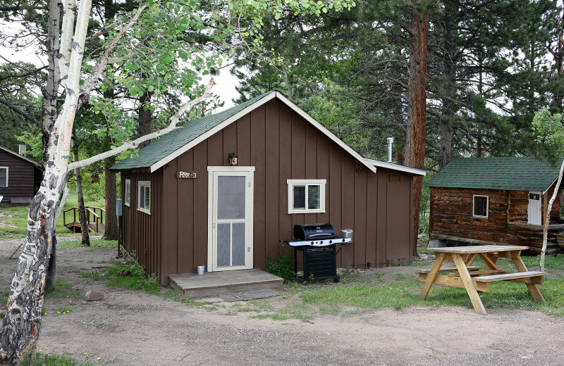 Cottage exterior at Lazy R Cottages.