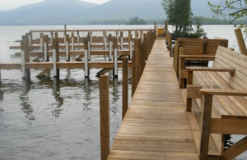 Dock at Diamond Cove Cottages.