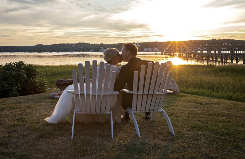 Couple at Sheepscot Harbour Village & Resort.