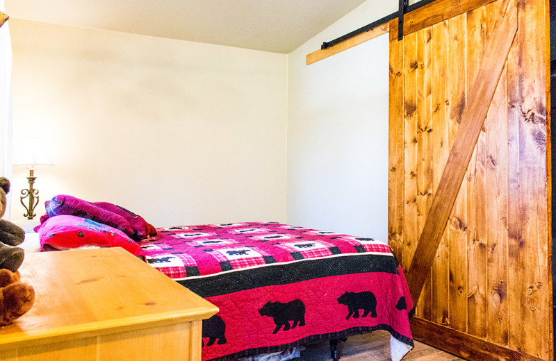 Guest bedroom at Holly's Resort.