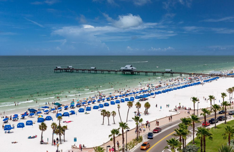 Rental beach at Long Key Vacation Rentals.