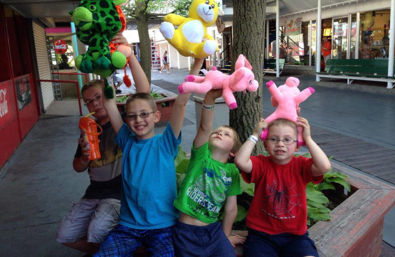 Family at Indiana Beach Amusement Resort.