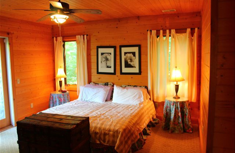 Rental bedroom at Mountain Lake Rentals.