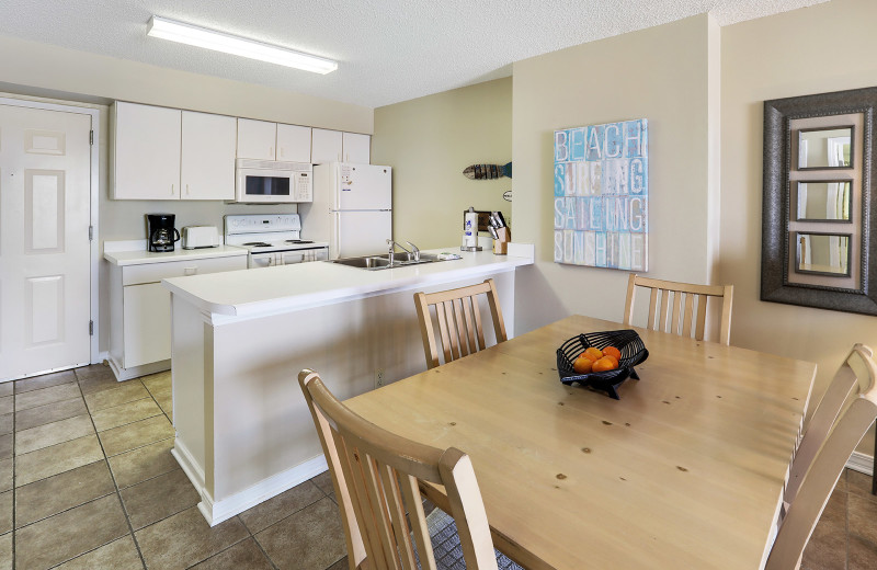 Rental kitchen at Alabama Coastal Properties.