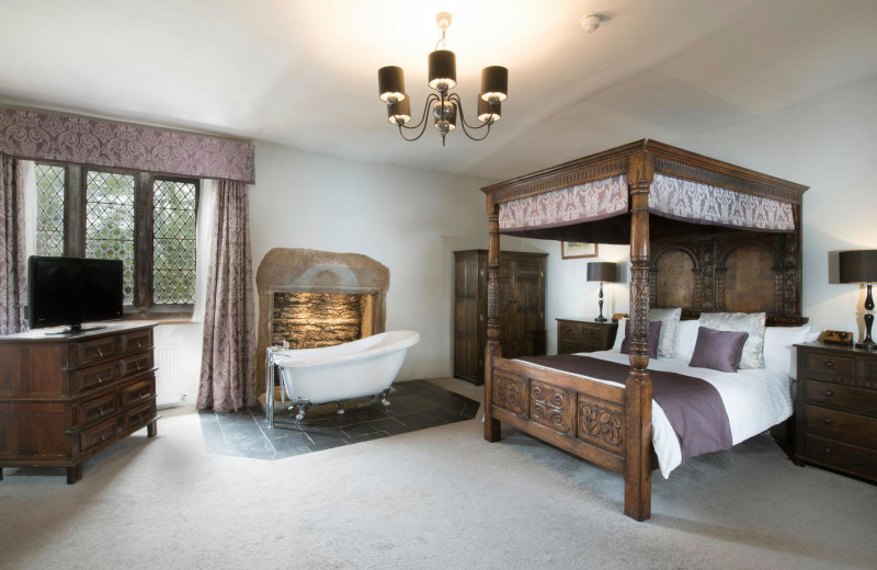 Guest room at Boringdon Hall Hotel.