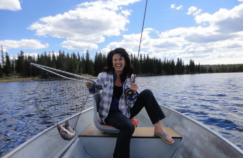 Fishing at Stewart's Lodge.