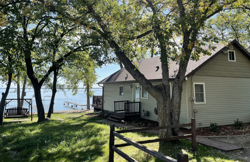 Cabin exterior at Maryview Beach Resort.