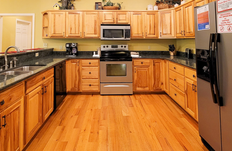 Kitchen at American Patriot Getaways - Checkered Bear Lodge.