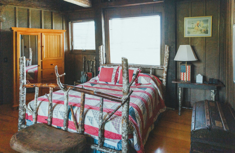 Dolphin house bedroom at Alegria Oceanfront Inn & Cottages.