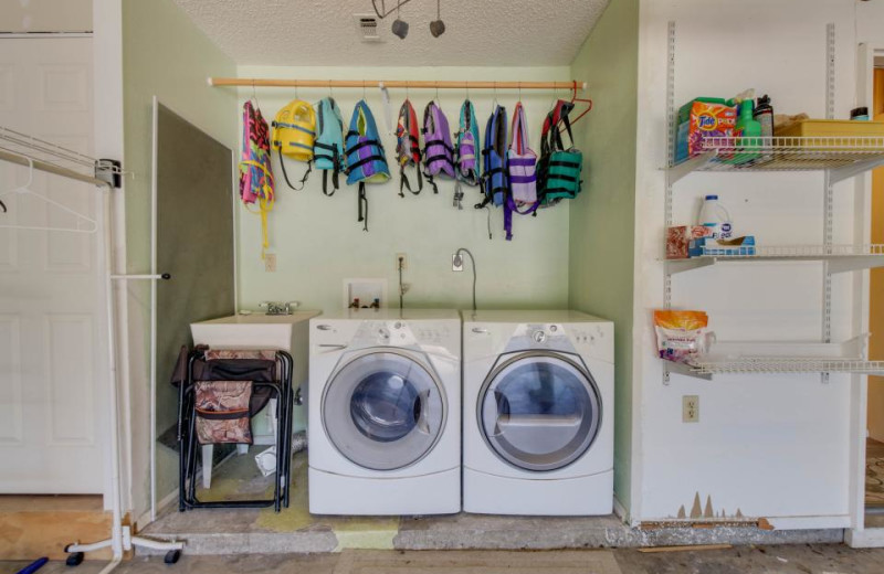 Laundry room at Paradise Landing Texas.