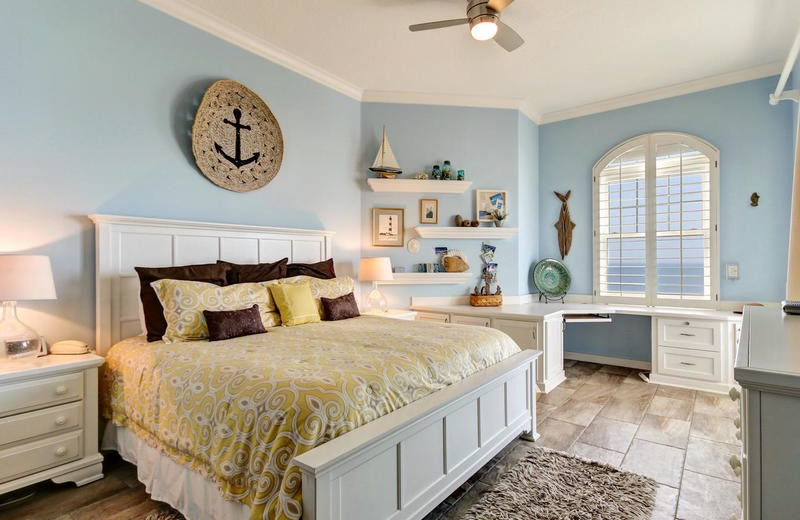 Rental bedroom at Beach Vacation Rentals.