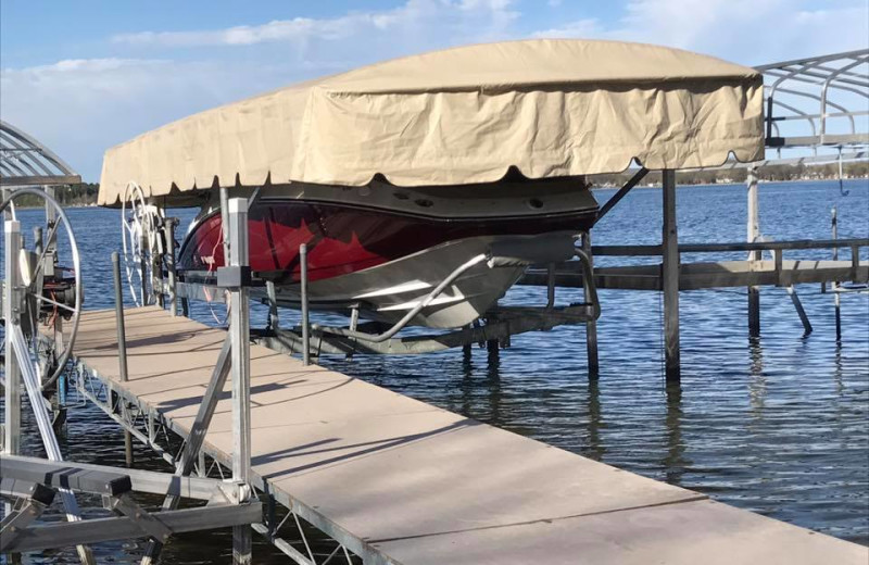 Dock at Pelican Beach Resort.