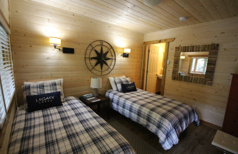 Guest room at Legacy Lodge.