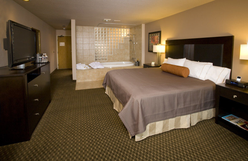 Guest room at Monarch Hotel and Conference Center.