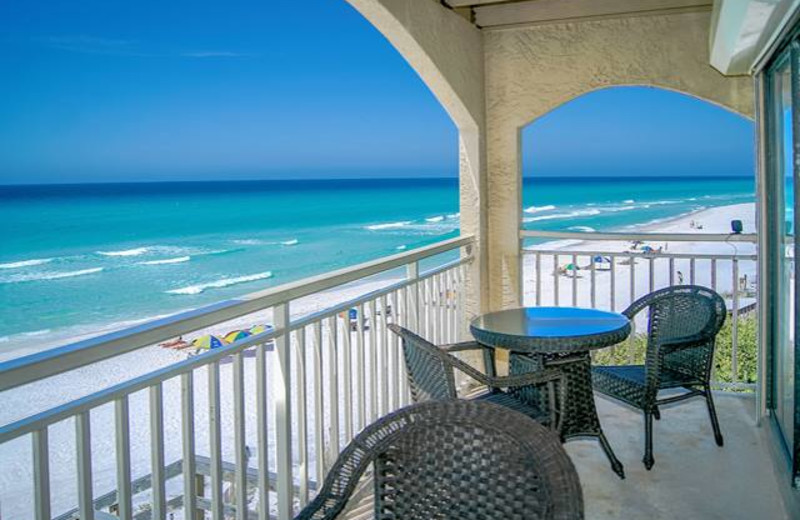 Balcony view at Beach Rentals of South Walton.