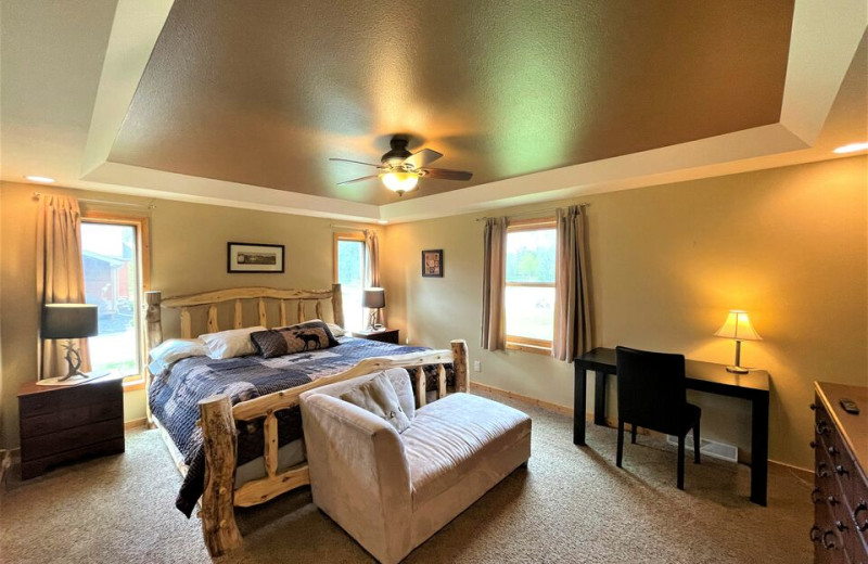 Rental bedroom at Spring Brook Vacation Home Rentals.