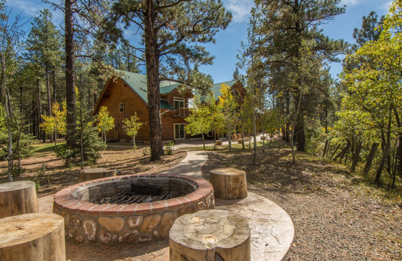 Rental patio at Pagosa Springs Accommodations.