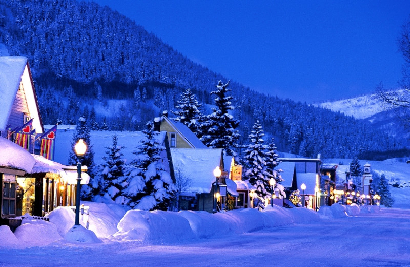 Winter time in Crested Butte near The Nordic Inn.