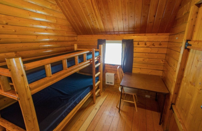 Cabin bunk beds at Colorado Springs KOA.