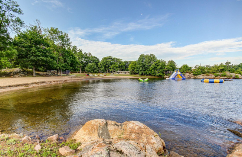 Lake view at Delawana Resort.