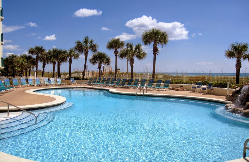 Outdoor pool at Jade East Towers.